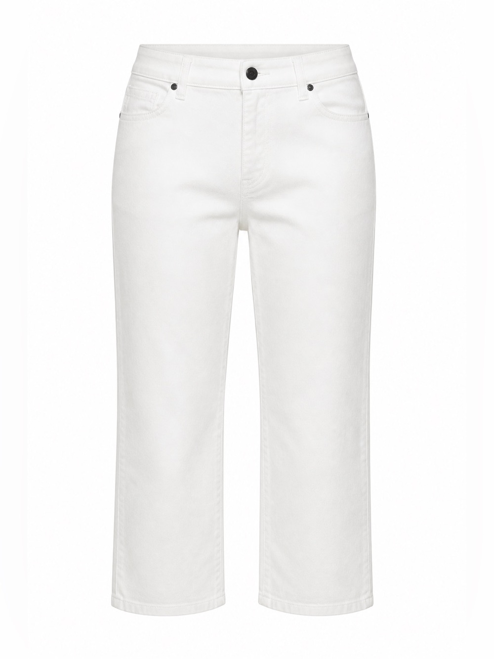 Talbots White Cotton Straight-Leg Cropped‎ Women's Pants. Sz 14